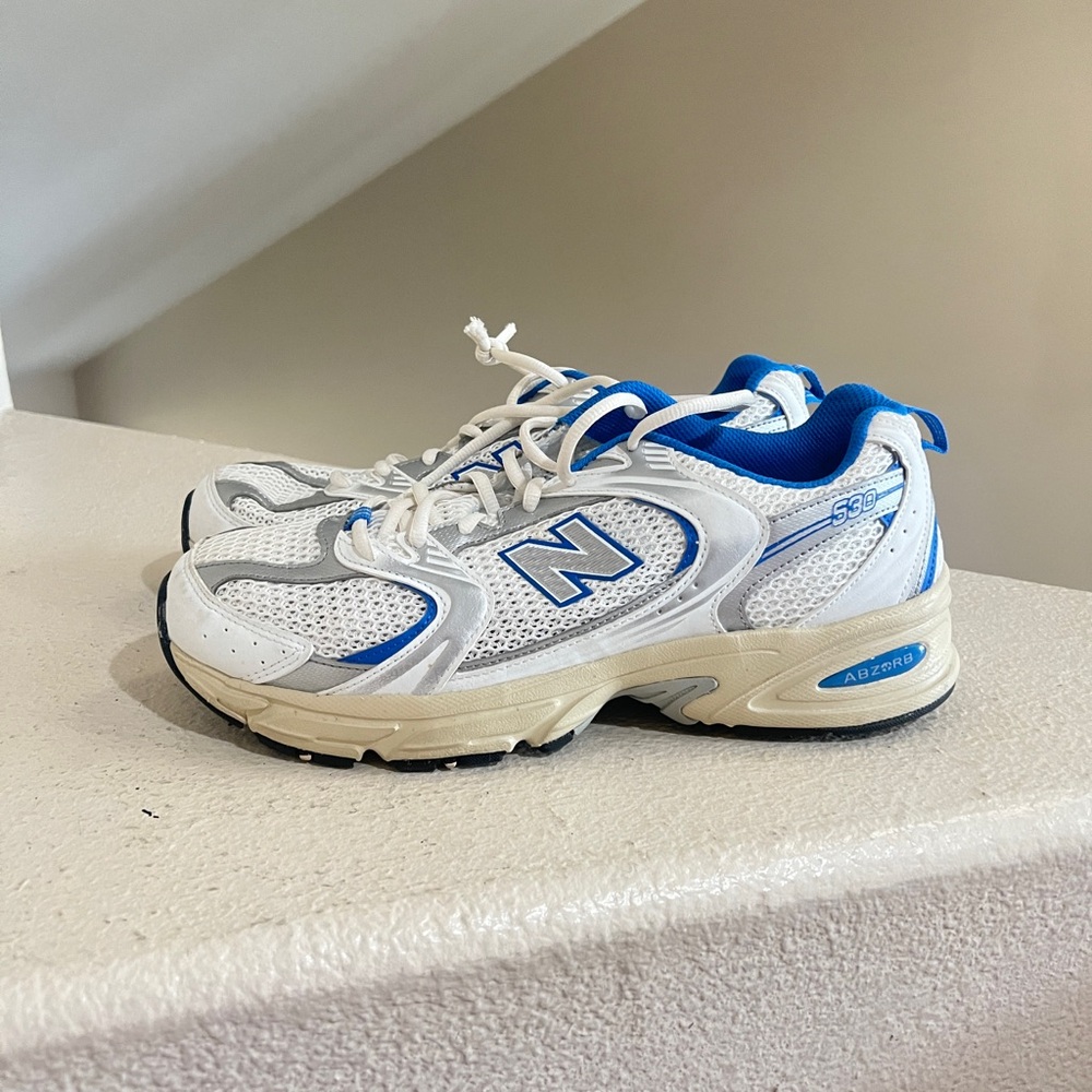 New Balance 530‎ White Blue Men’s Size US 10 Running Shoes Sneaker MR530EA